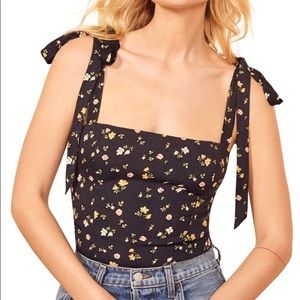 Reformation Tie Strap Top